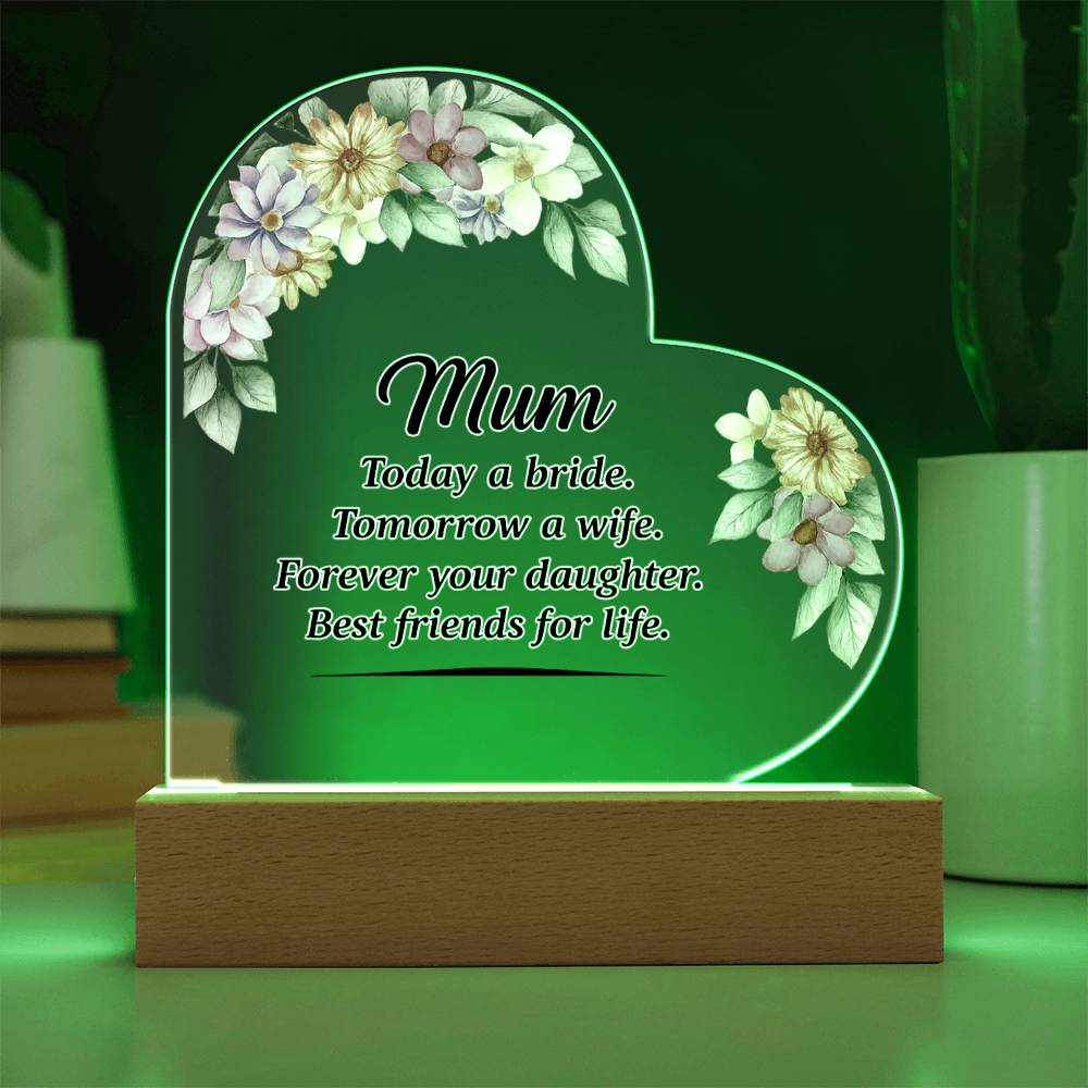 Acrylic Heart Plaque