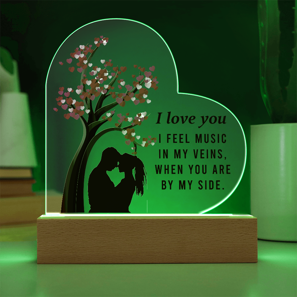 Acrylic Heart Plaque