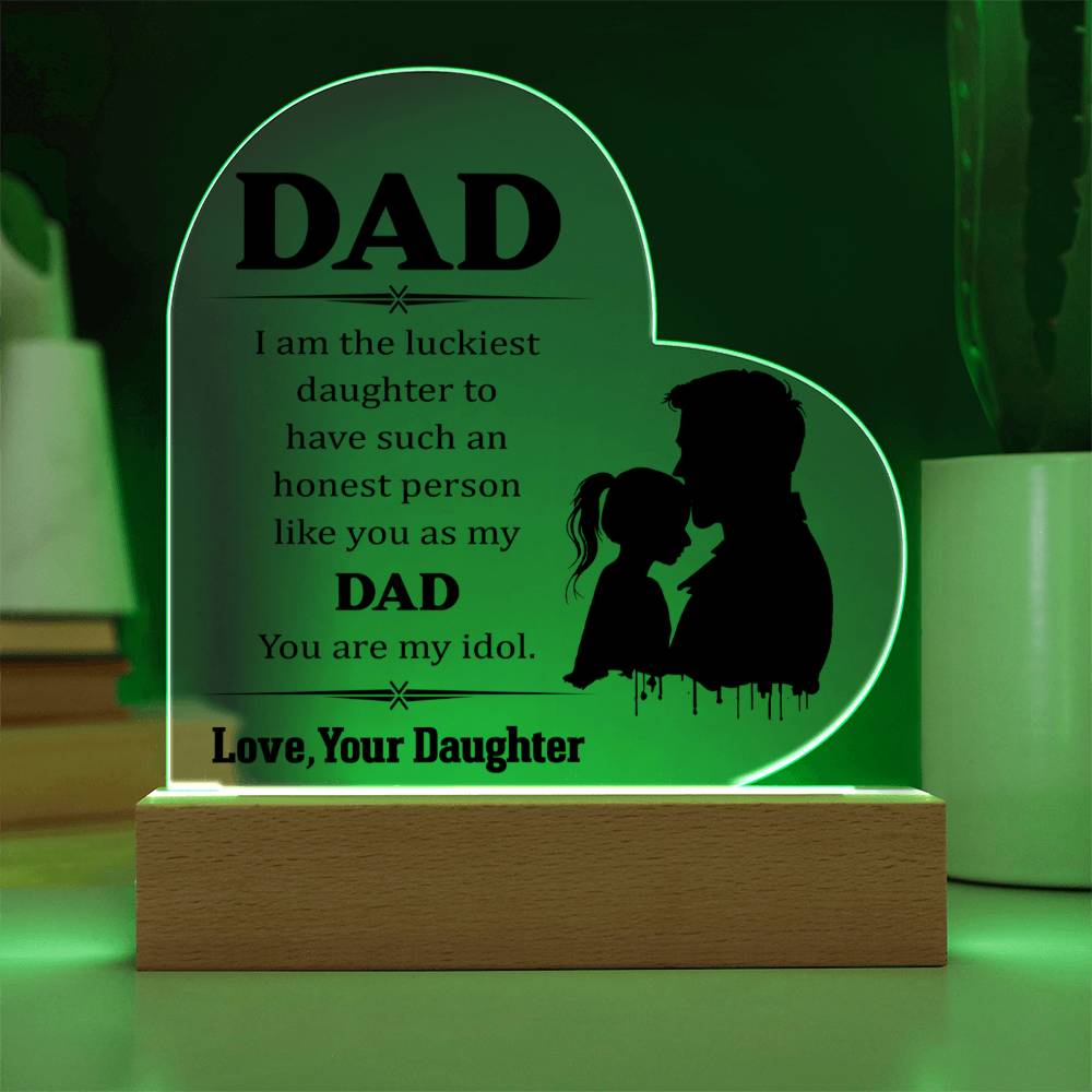 Acrylic Heart Plaque