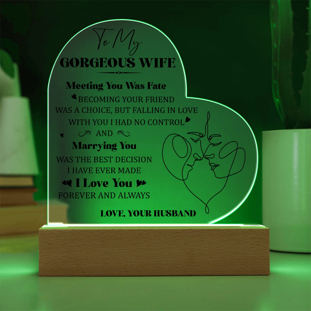 Acrylic Heart Plaque
