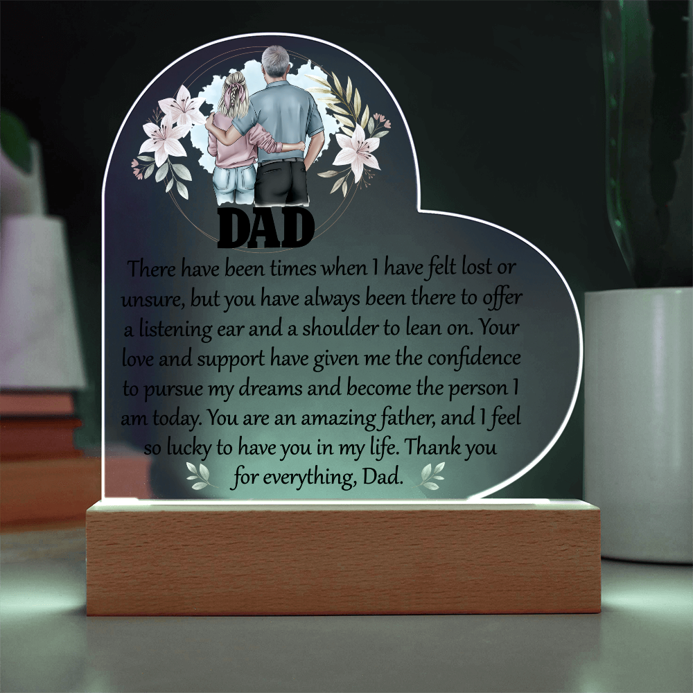 Acrylic Heart Plaque