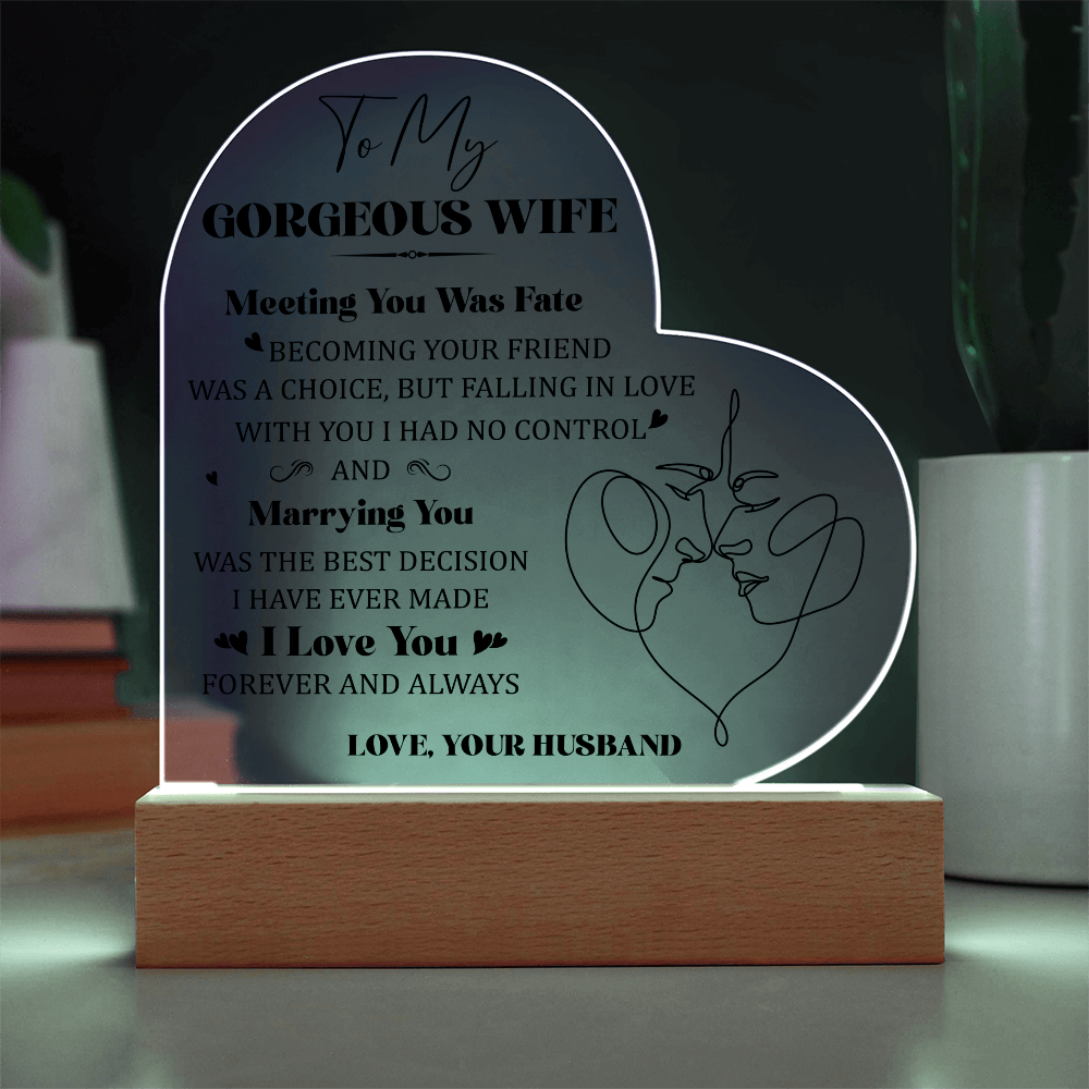 Acrylic Heart Plaque