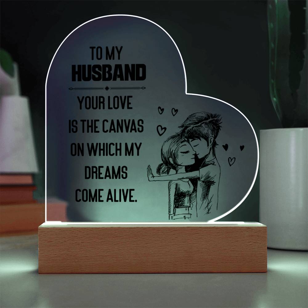 Acrylic Heart Plaque