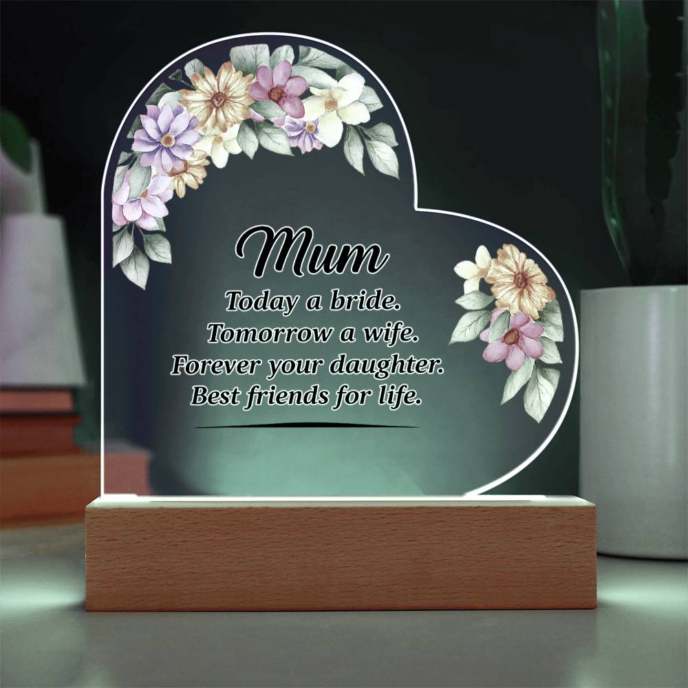 Acrylic Heart Plaque