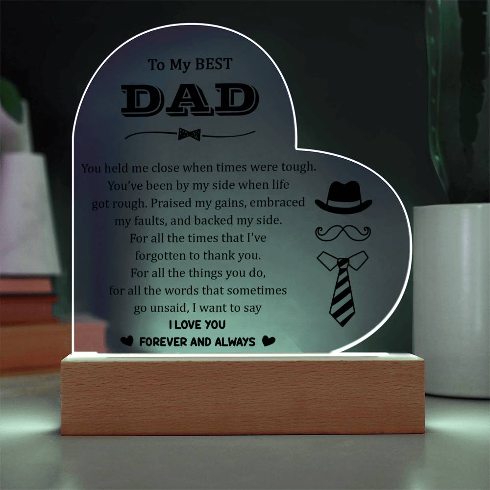 Acrylic Heart Plaque