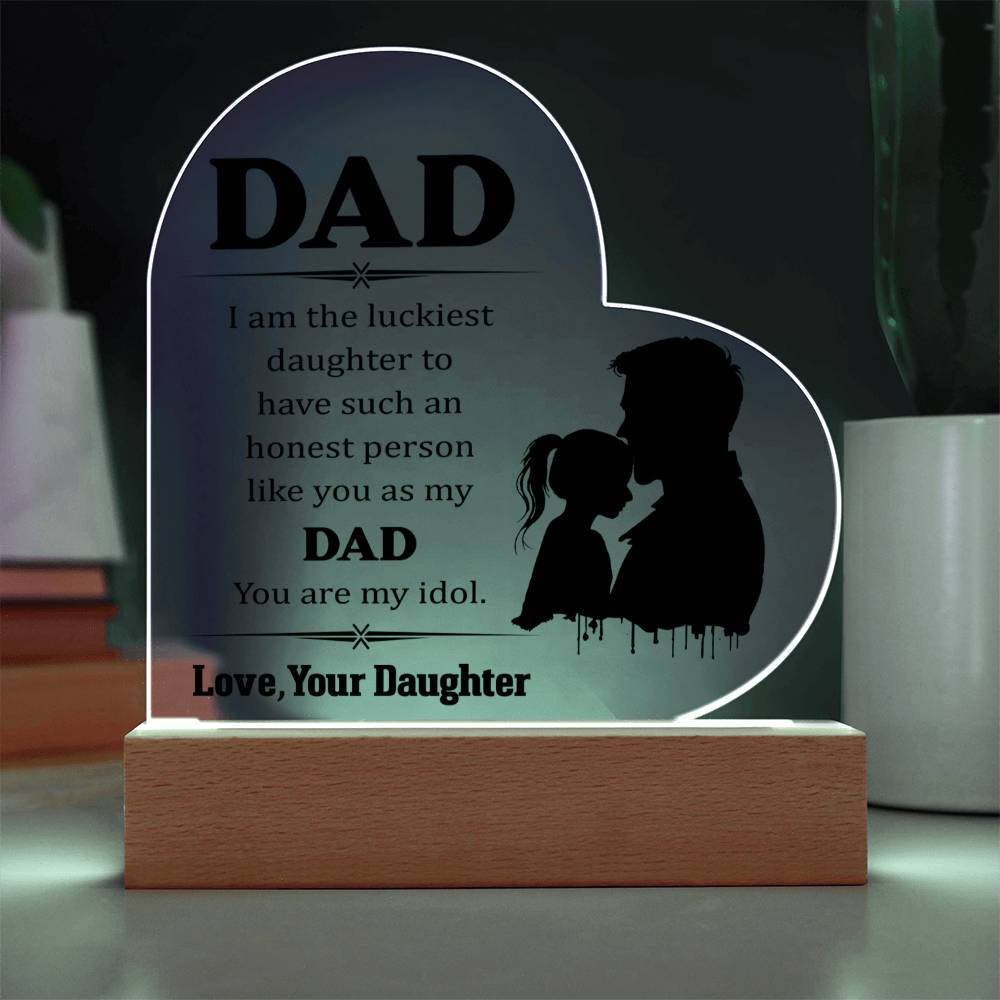 Acrylic Heart Plaque