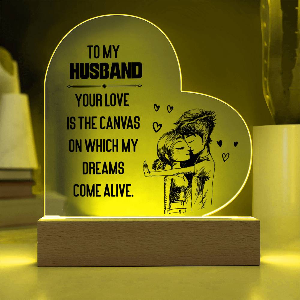 Acrylic Heart Plaque