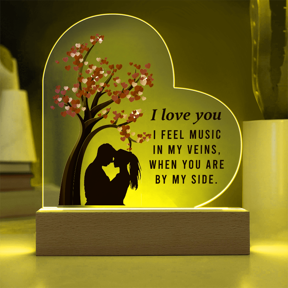 Acrylic Heart Plaque