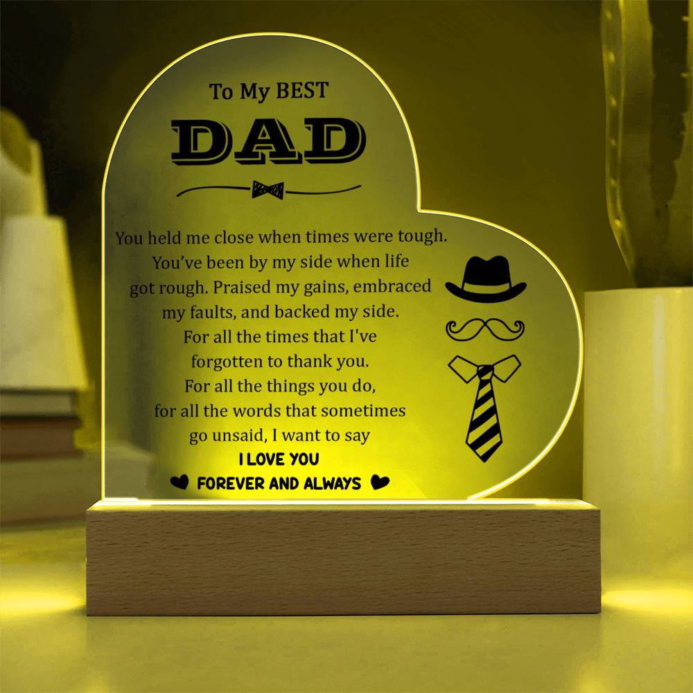 Acrylic Heart Plaque