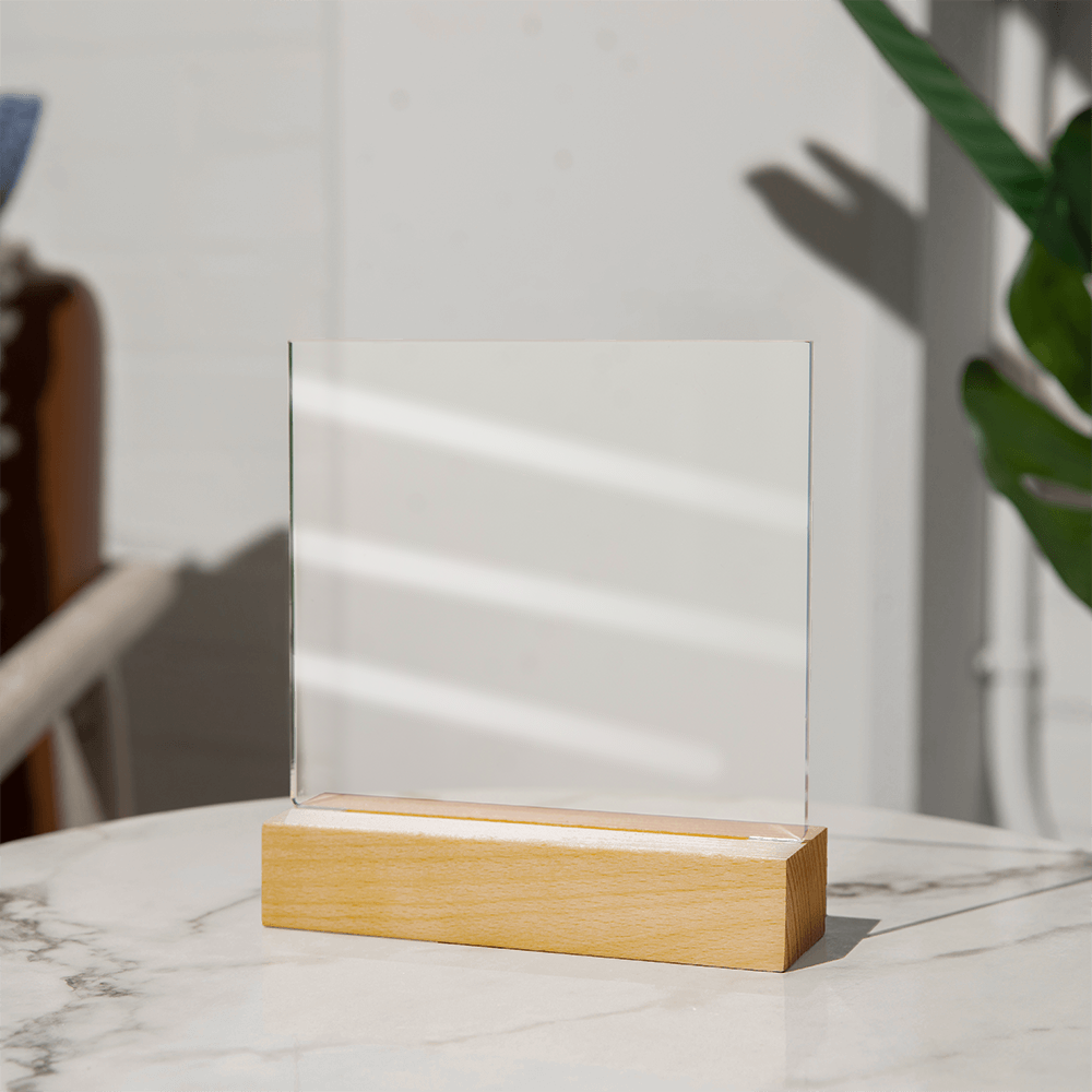 I Never Want to Stop Making Memories With You Acrylic Square Plaque
