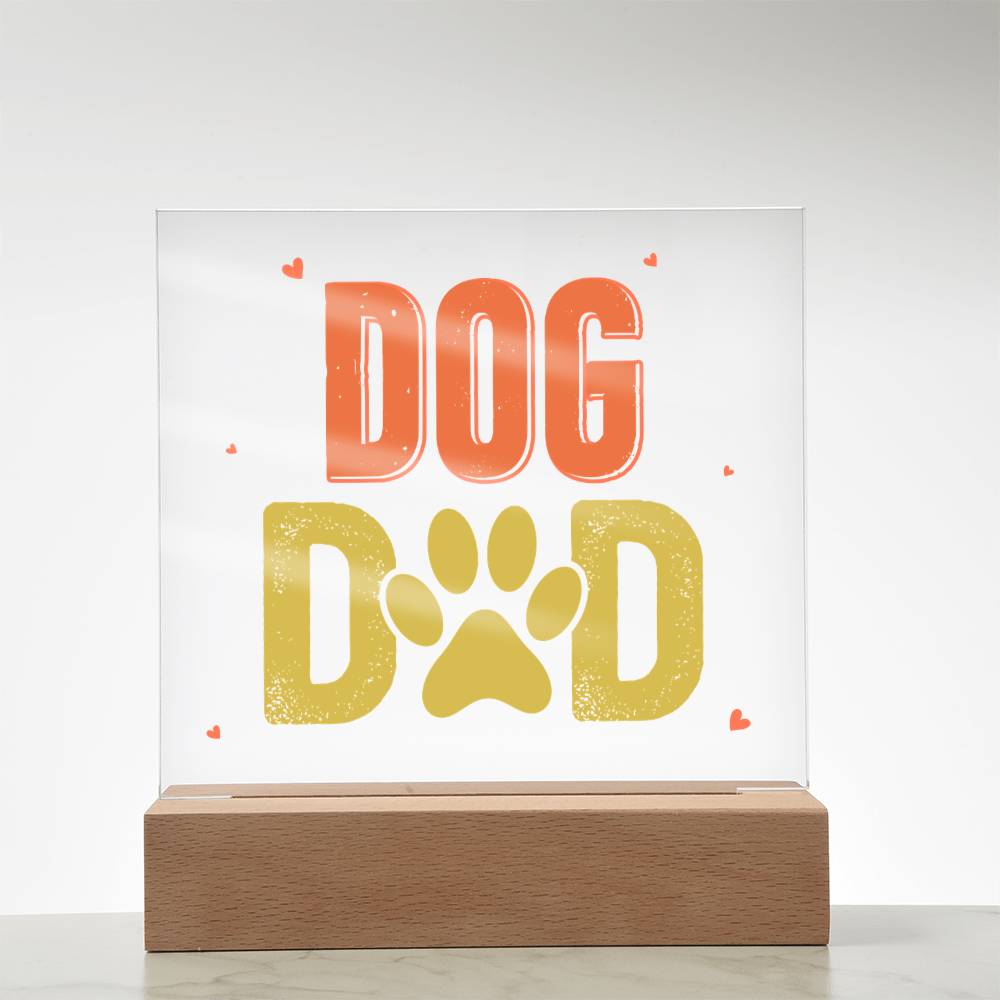 Dog Dad Acrylic Square Plaque