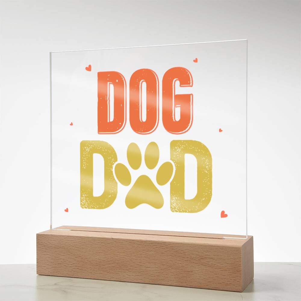 Dog Dad Acrylic Square Plaque