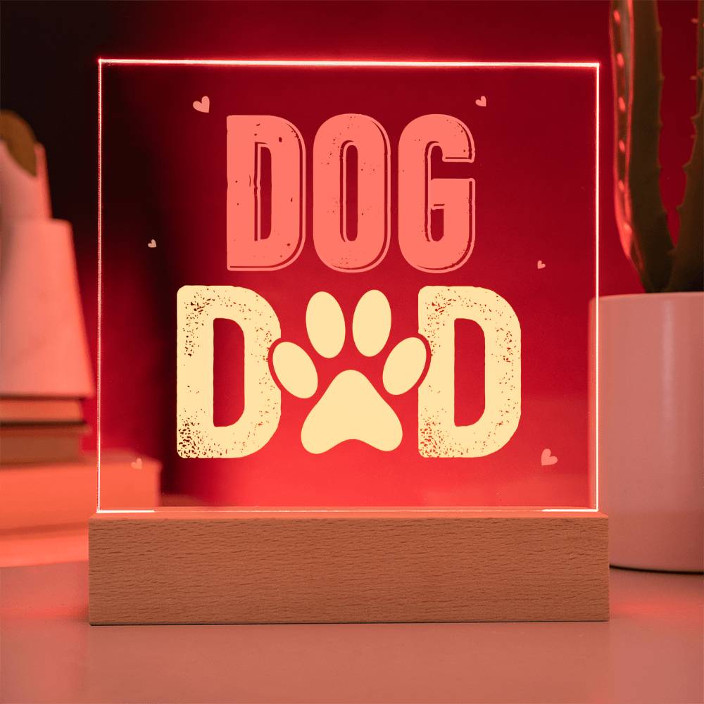 Dog Dad Acrylic Square Plaque