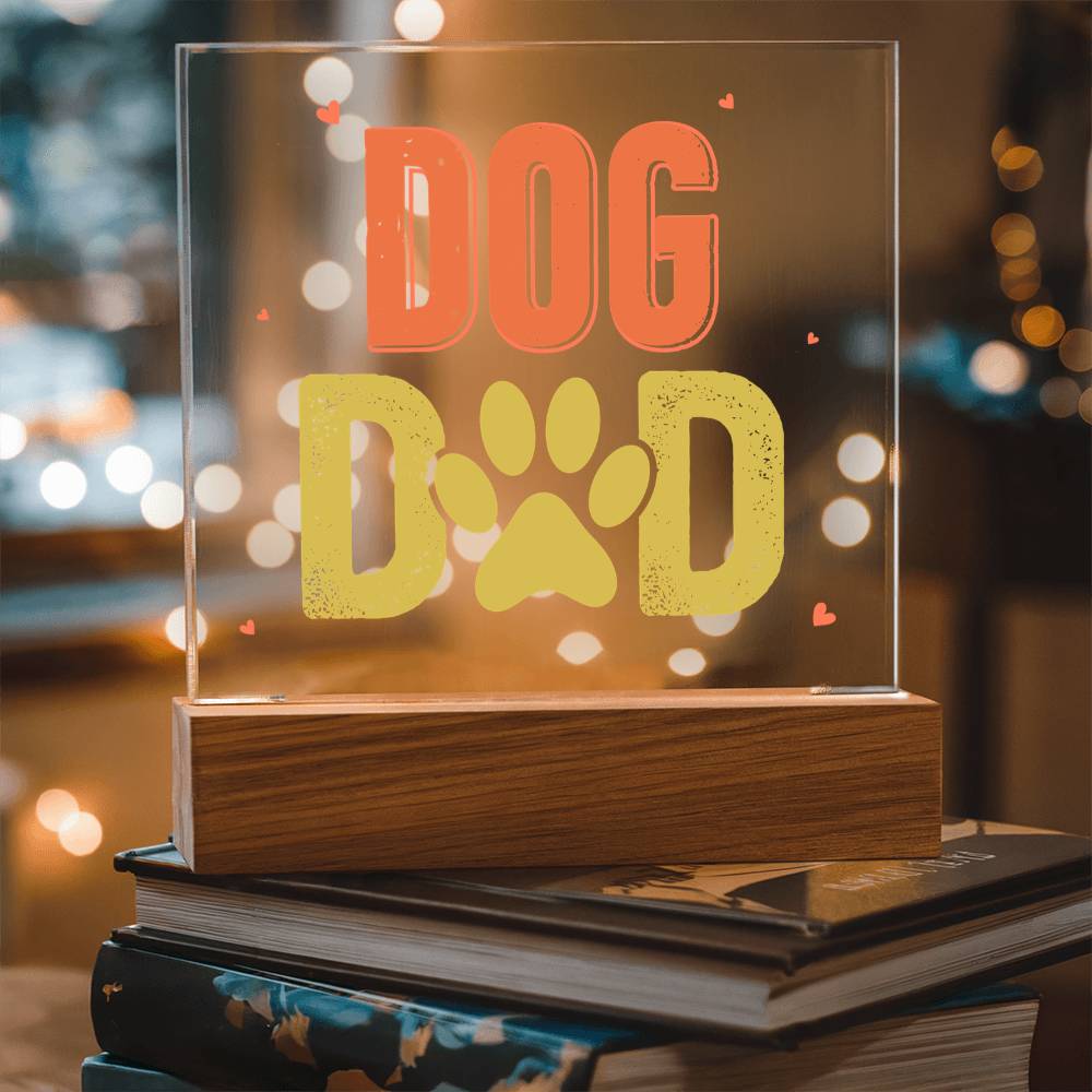 Dog Dad Acrylic Square Plaque