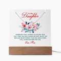 To My Daughter Wherever Life Takes You From Mum Keepsake Acrylic & Forever Love Necklace