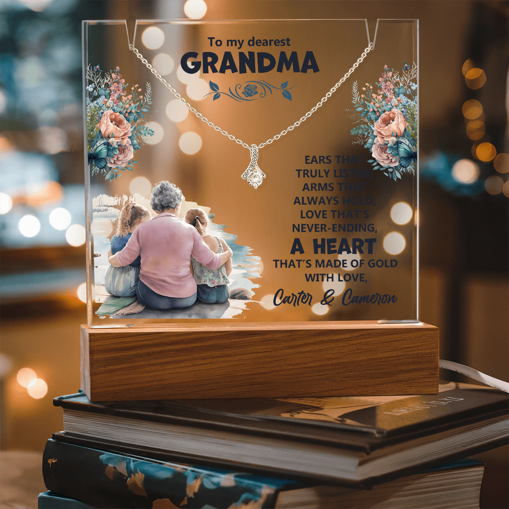 Keepsake Acrylic & Alluring Beauty Necklace