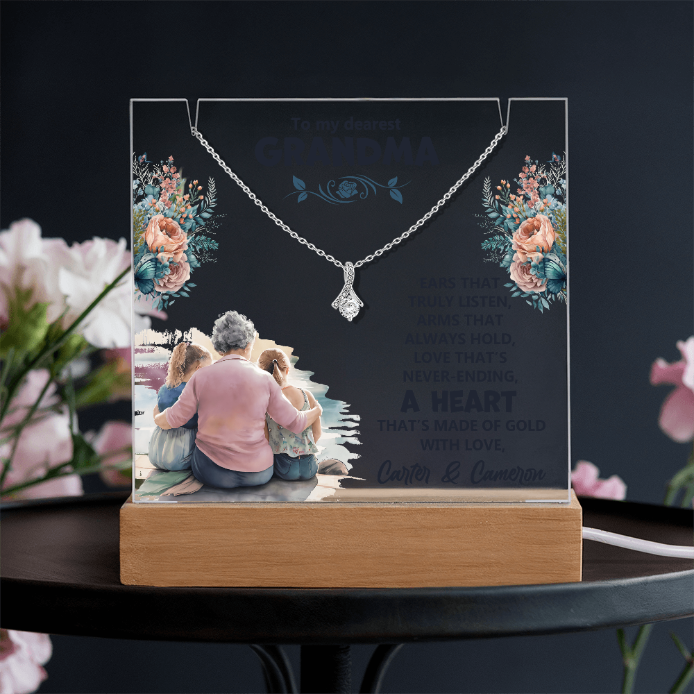 Keepsake Acrylic & Alluring Beauty Necklace