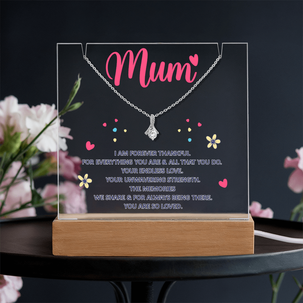 Keepsake Acrylic & Alluring Beauty Necklace
