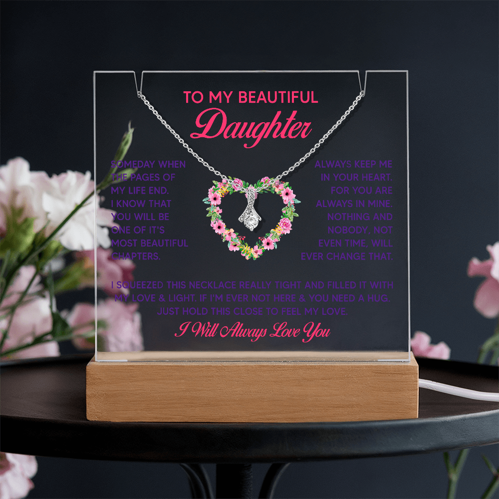 Keepsake Acrylic & Alluring Beauty Necklace