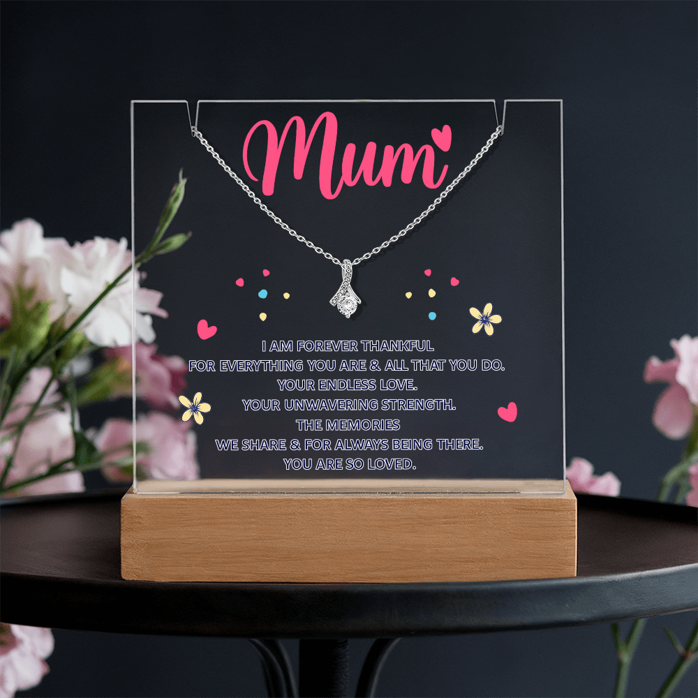 Keepsake Acrylic & Alluring Beauty Necklace