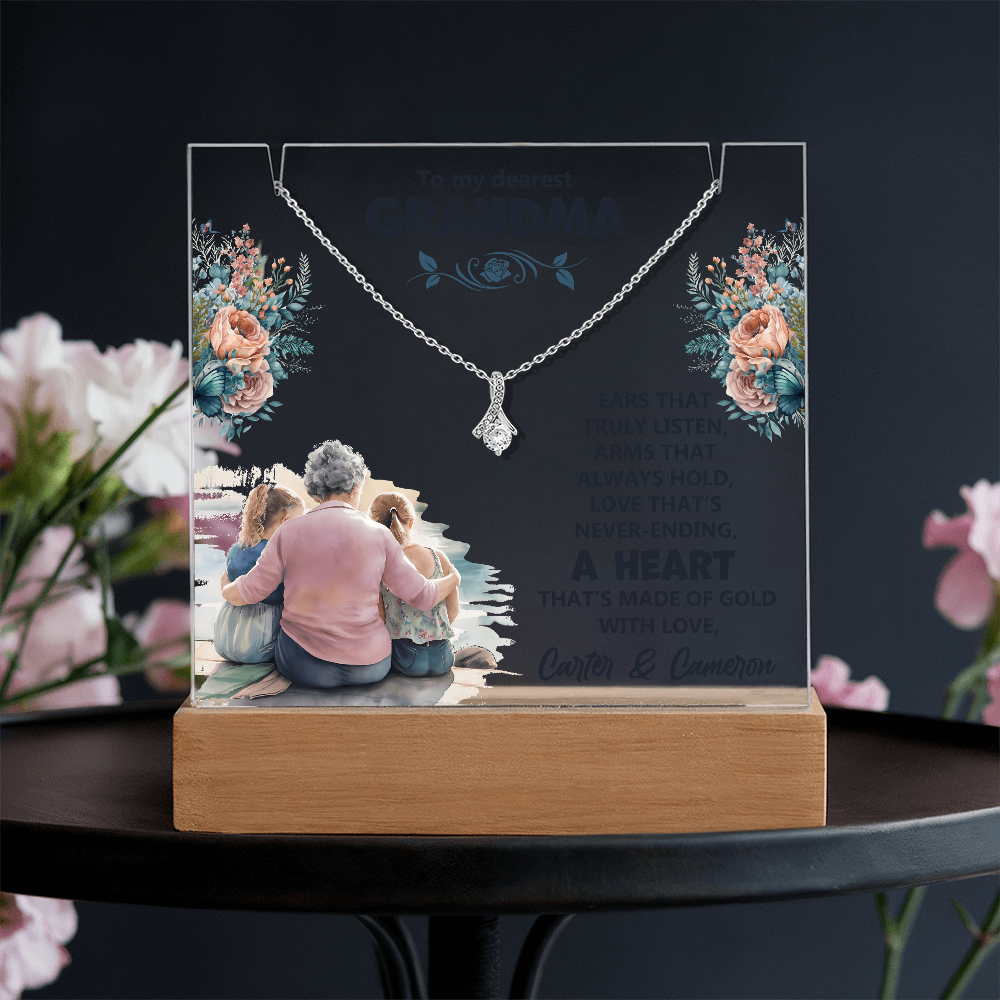 Keepsake Acrylic & Alluring Beauty Necklace