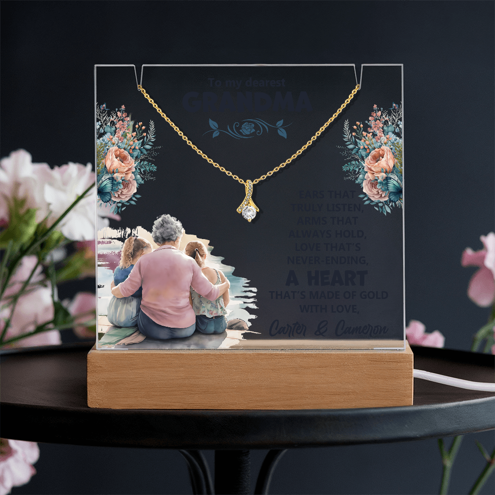 Keepsake Acrylic & Alluring Beauty Necklace