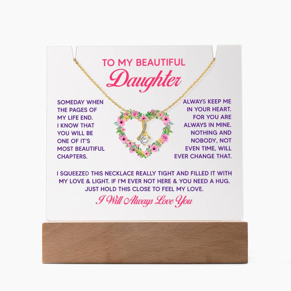 Keepsake Acrylic & Alluring Beauty Necklace