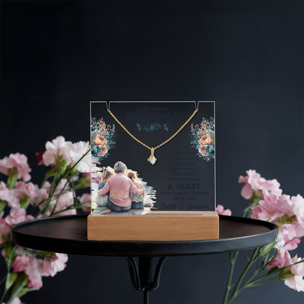 Keepsake Acrylic & Alluring Beauty Necklace