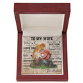 To My Wife Crown Pendant Necklace