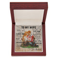 To My Wife Baby Feet Heart Necklace