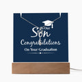 Keepsake Acrylic with Graduation Cap Name Necklace Bundle