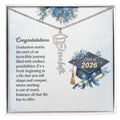 Graduation Cap Name Necklace