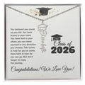Graduation Cap Name Necklace