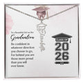 Graduation Cap Name Necklace