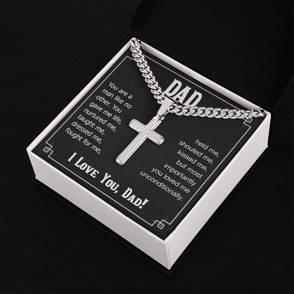 Personalized Cross - Cuban Link Chain