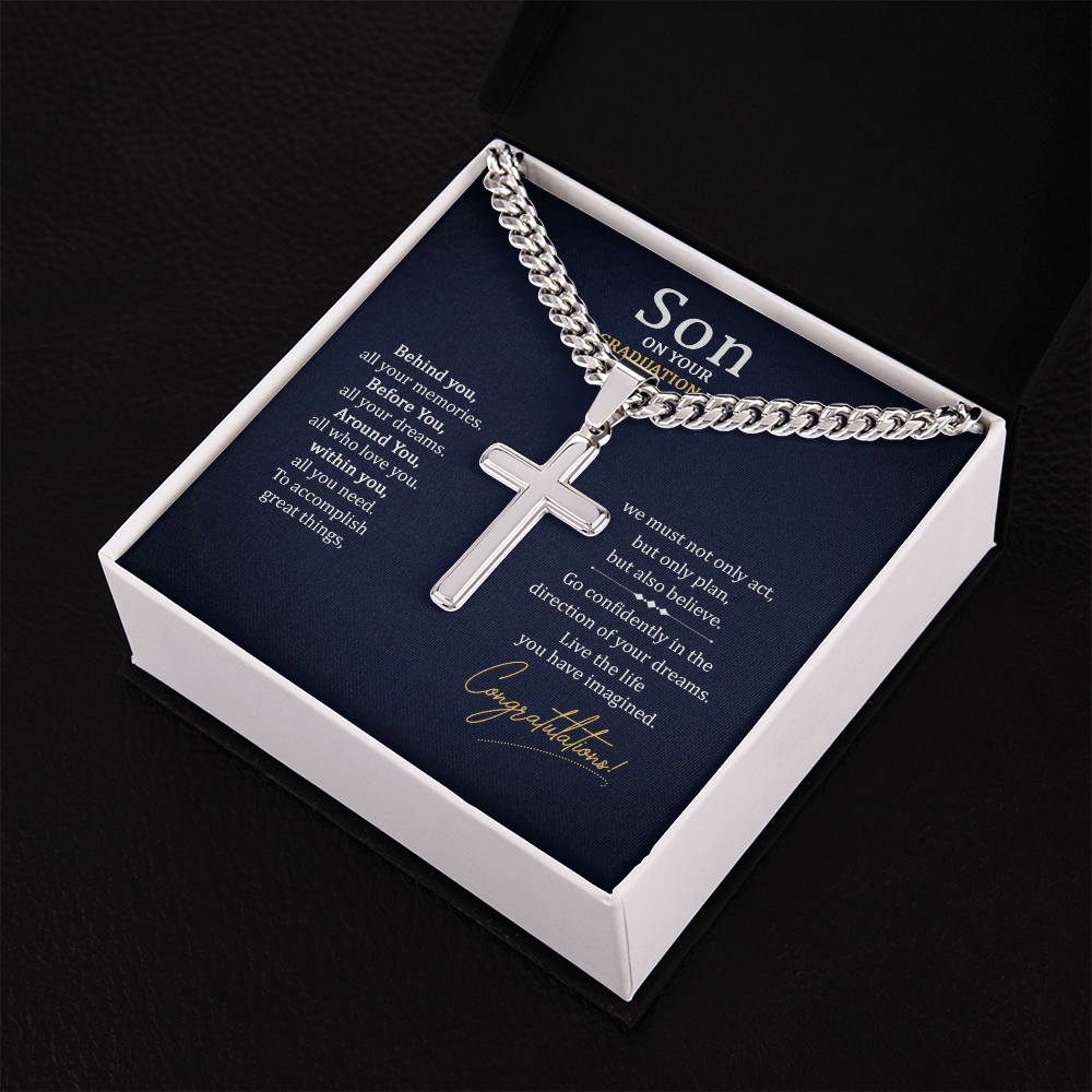 Personalized Cross - Cuban Link Chain