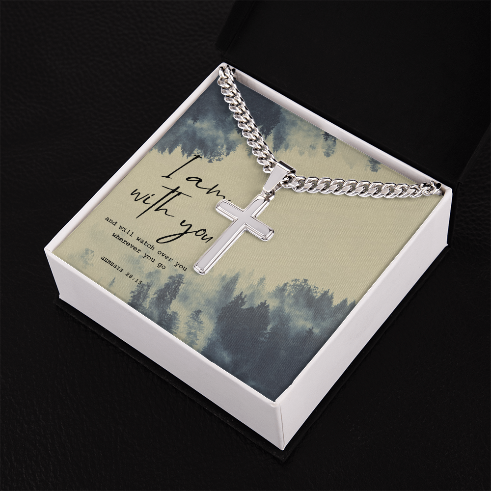 Personalized Cross - Cuban Link Chain