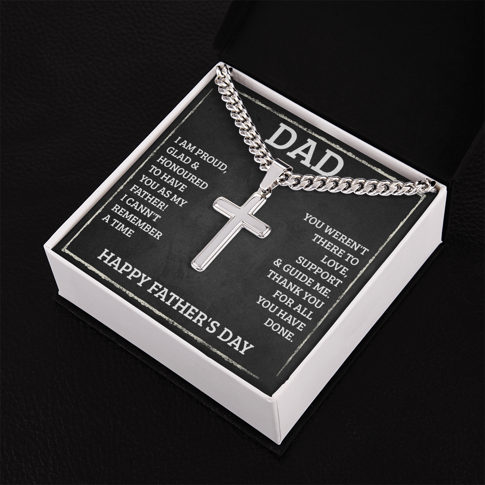 Personalized Cross - Cuban Link Chain