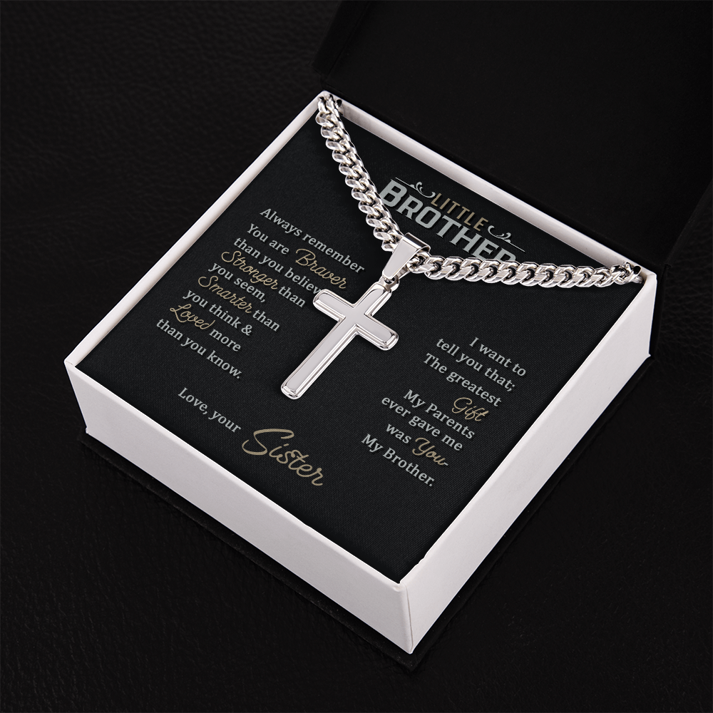 Personalized Cross - Cuban Link Chain