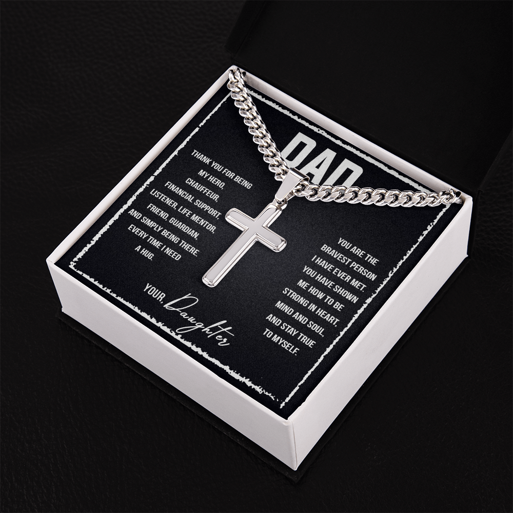 Personalized Cross - Cuban Link Chain
