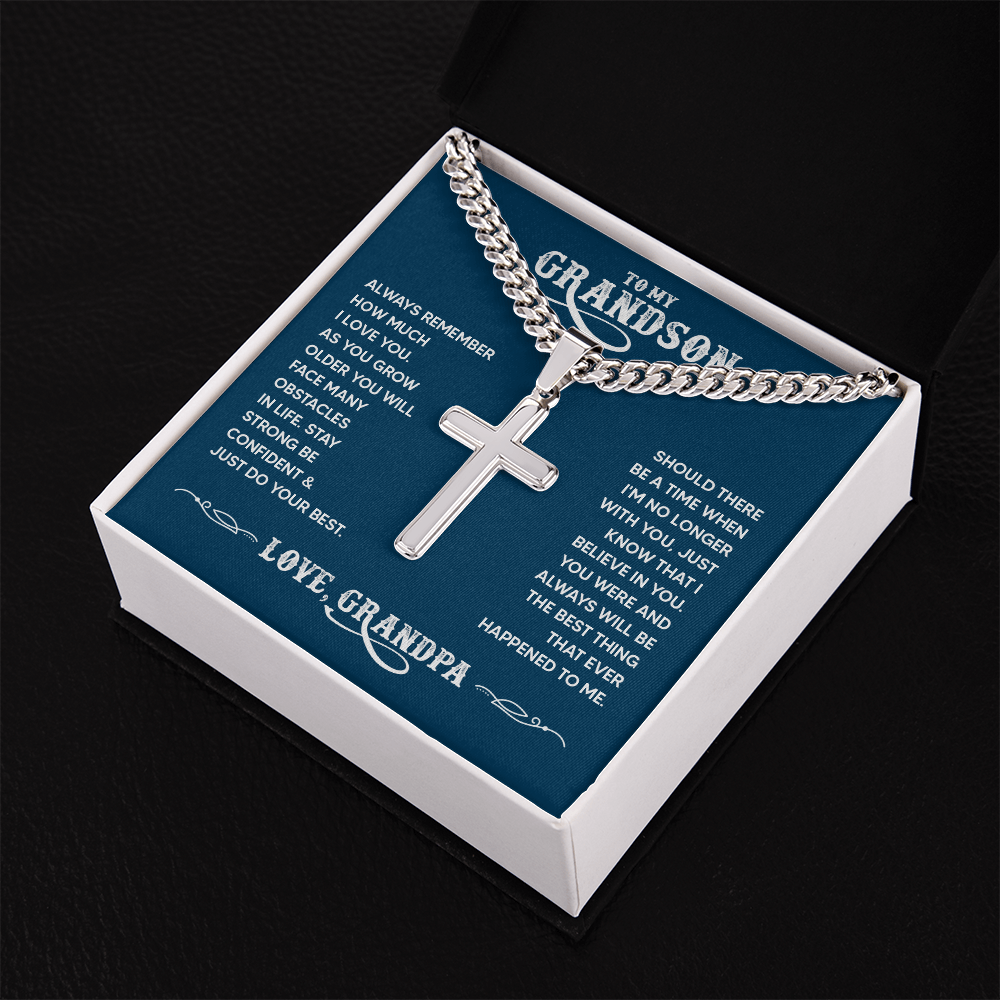 Personalized Cross - Cuban Link Chain
