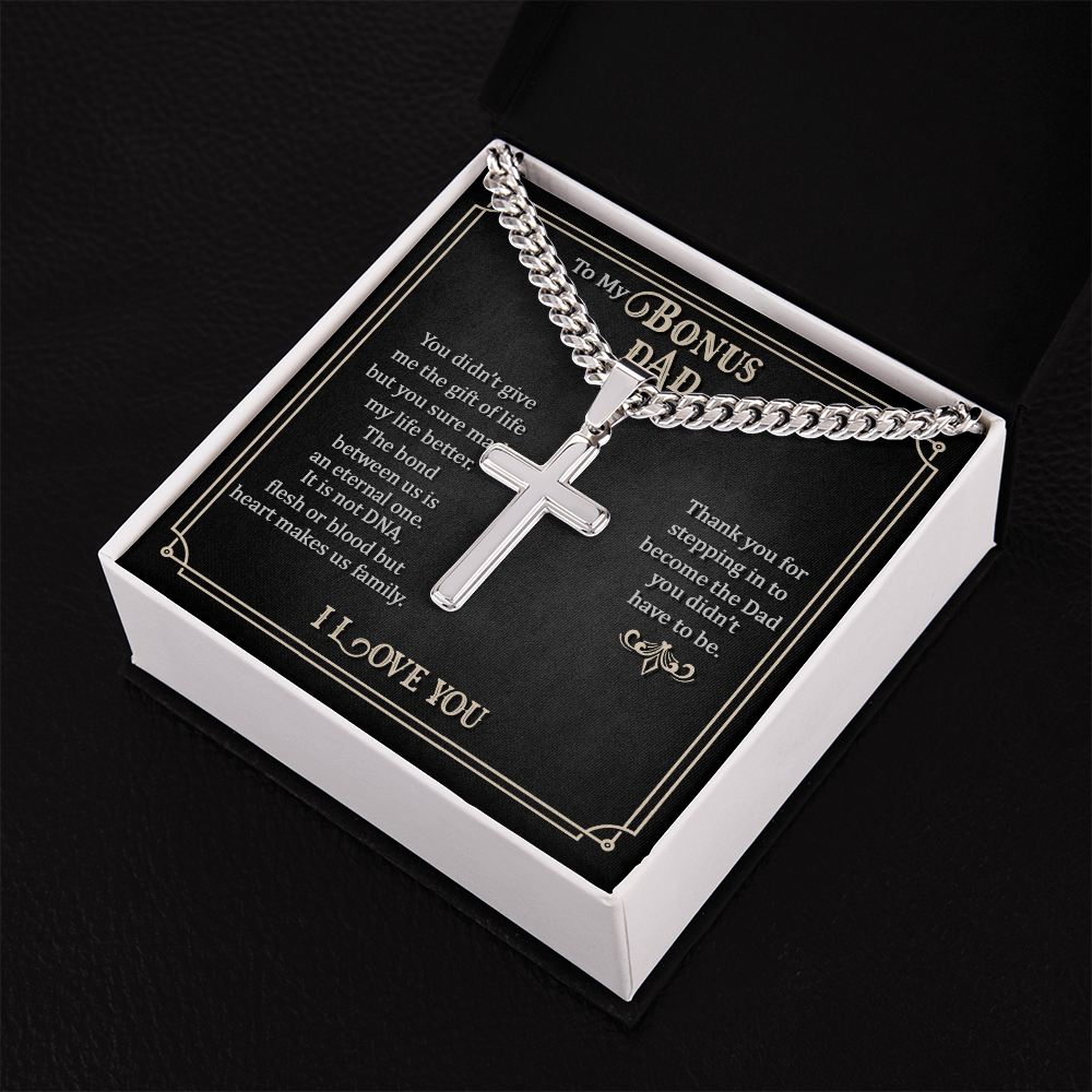 Personalized Cross - Cuban Link Chain