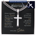 Personalized Cross - Cuban Link Chain