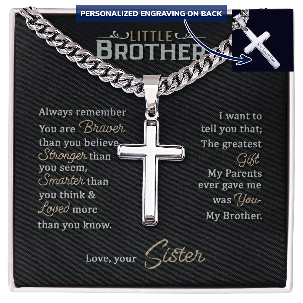 Personalized Cross - Cuban Link Chain