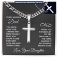 Personalized Cross - Cuban Link Chain