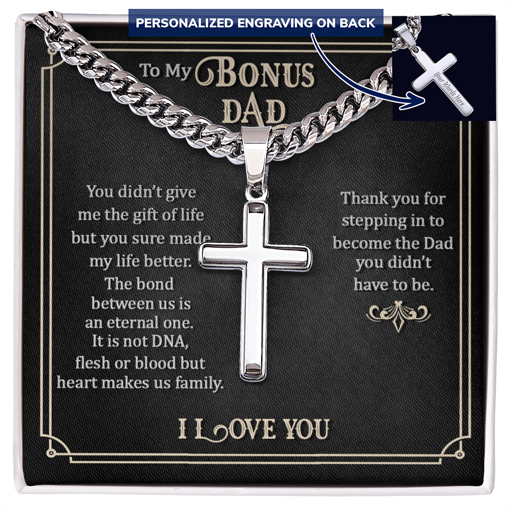 Personalized Cross - Cuban Link Chain