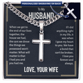 Personalized Cross - Cuban Link Chain
