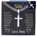 Personalized Cross - Cuban Link Chain