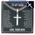 Personalized Cross - Cuban Link Chain