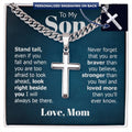 Personalized Cross - Cuban Link Chain